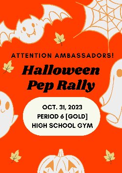 Halloween Pep Rally Flyer