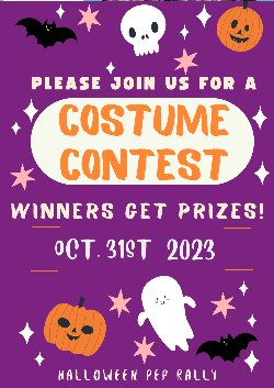 Costume Contest Flyer