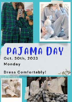 Pajama Day Flyer